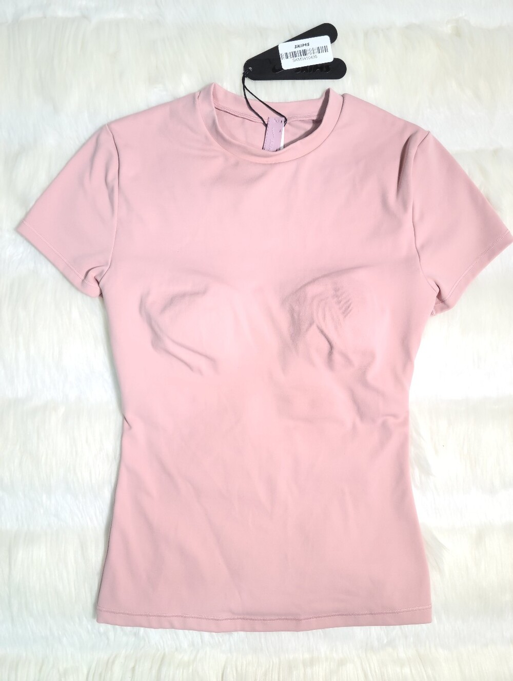 Nike SKIMS Matte Baby Tee Pink Himalayan Women XS NEW